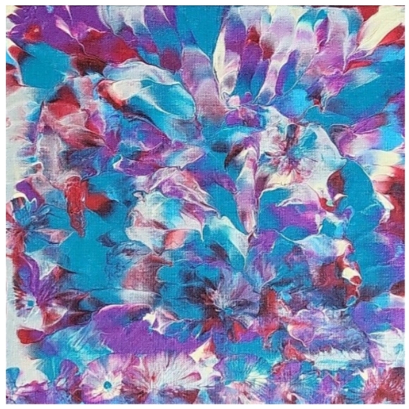 Hand Crafted Other - Hand Crafted Abstract Design 12x12 Inches Canvas Picture